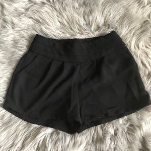 black shorts